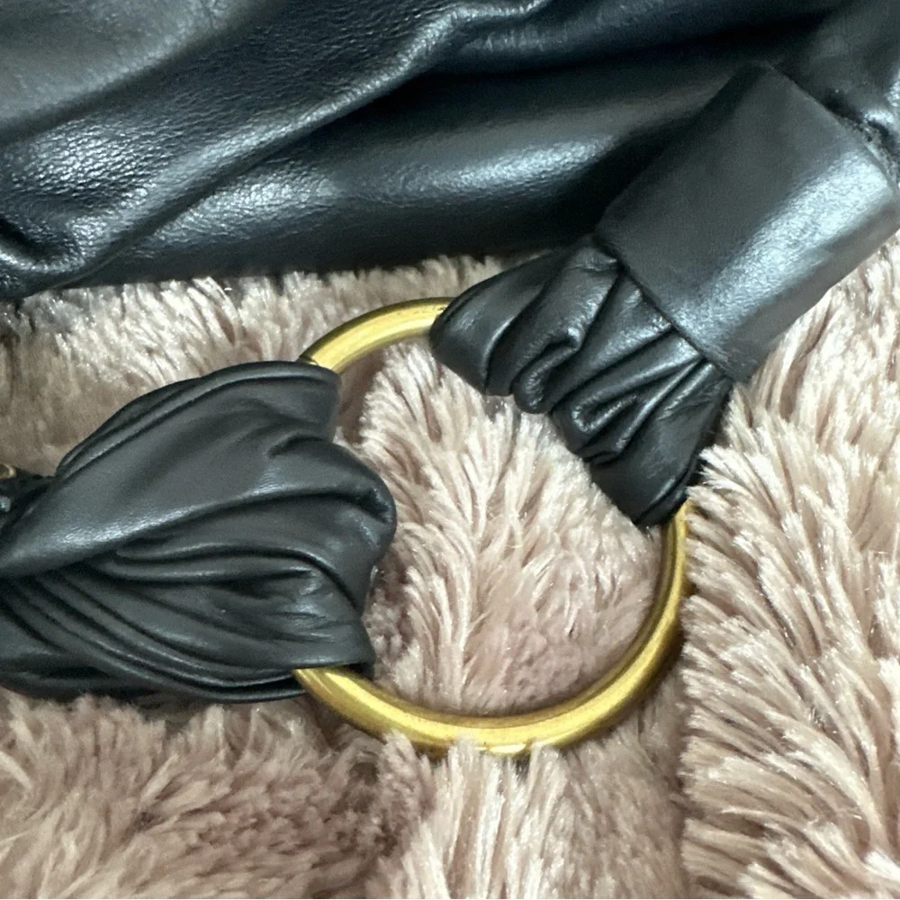 Hobo International Black Leather Hobo Bag - Picture 2 of 6